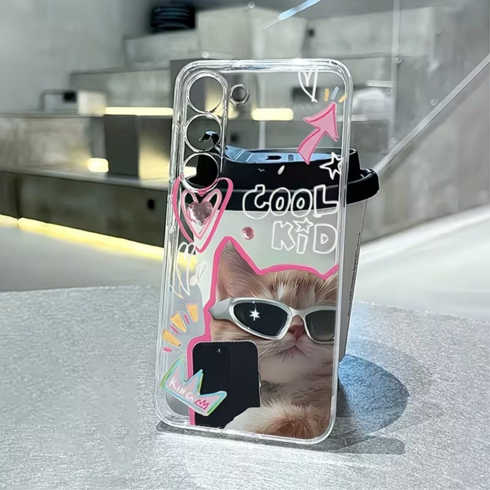 Phone Cases Protective - Puppy Pattern Clear TPU Phone Case