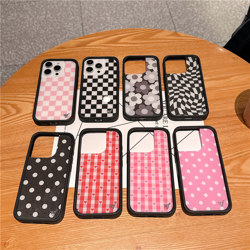 Phone Cases Wildflower - Wildflower Gingham Heart Phone Case for