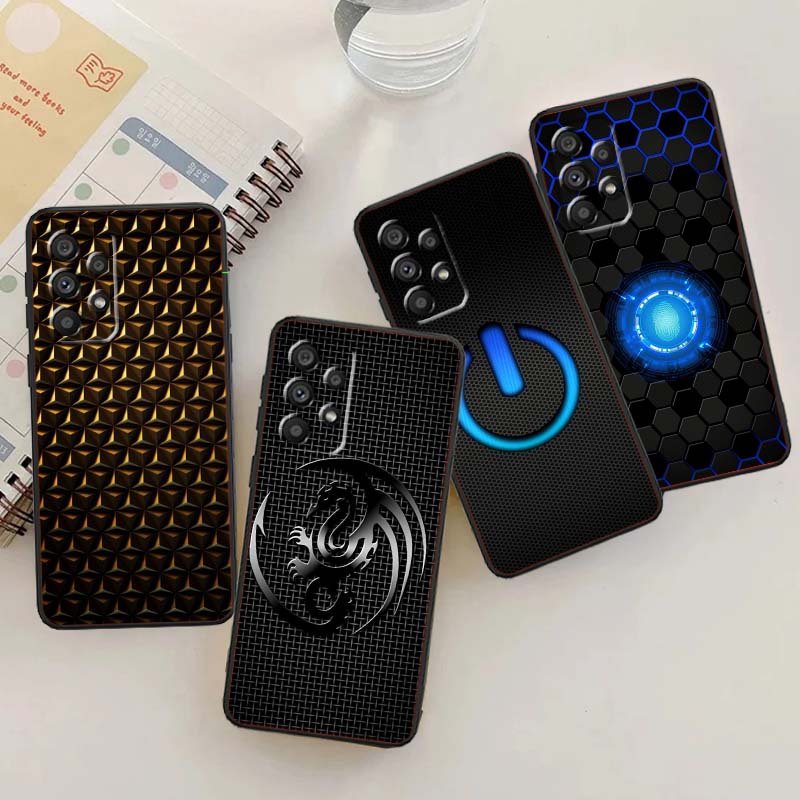 Phone Cases A14 Samsung - carbon fiber pattern For Samsung A73
