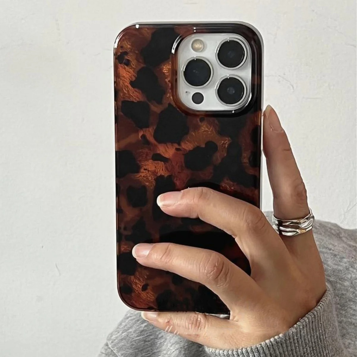 Phone Cases Xs - Retro Amber Texture Laser Phone Case