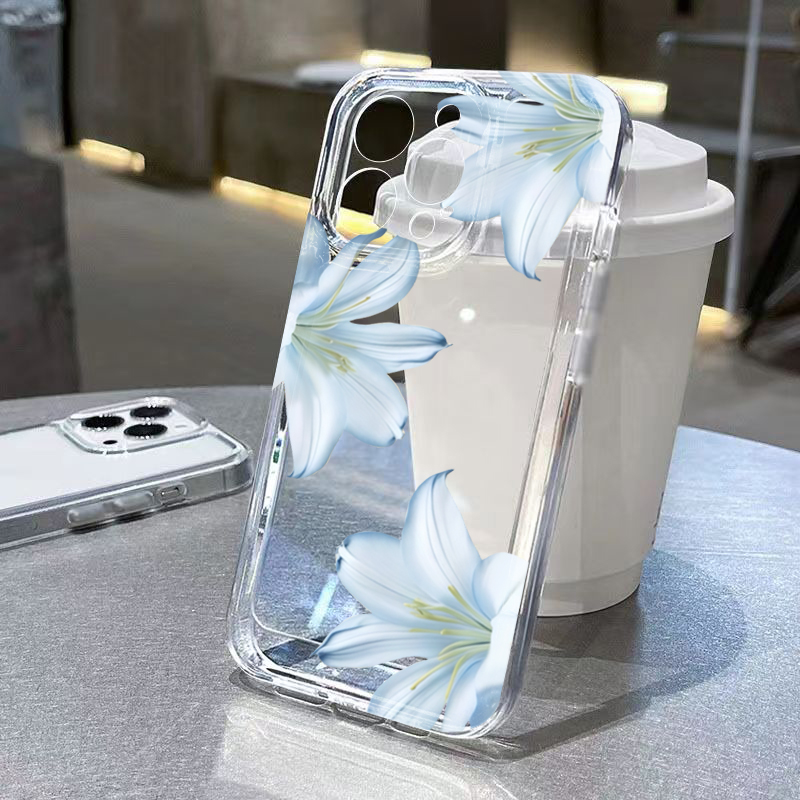 Phone Cases Xs - Fashion Exquisite White Lily Flower Phone