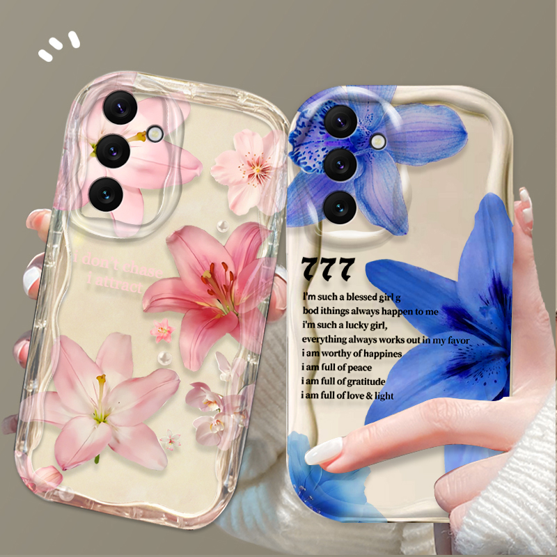 Beautiful Pink Lily Pattern Ph - Phone Cases A14 Samsung recension och pris