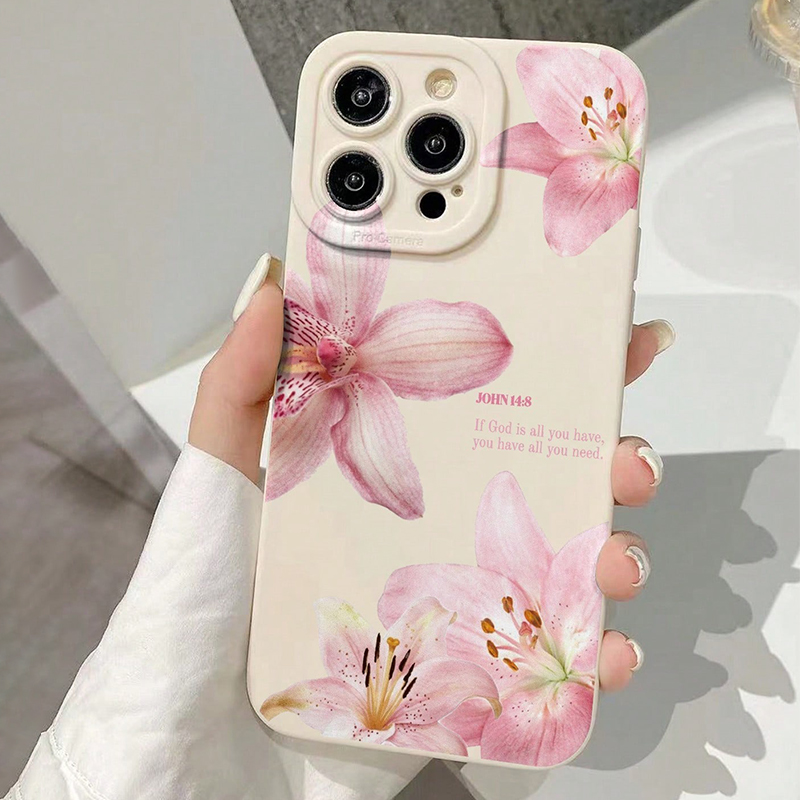 Blue Floral Painted Silicone I - Phone Cases Otterbox recension och pris