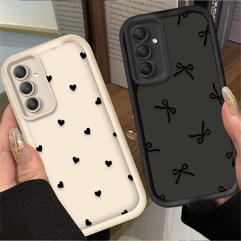 Black Love Heart Bowknot Case  - Phone Cases A14 Samsung recension och pris