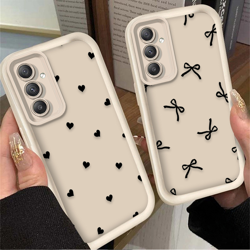 Black Love Heart Bowknot Case  - Phone Cases A14 Samsung recension och pris