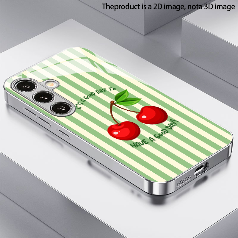 Cherry Stripe Pattern 2D Phone - Phone Cases Protective recension och pris