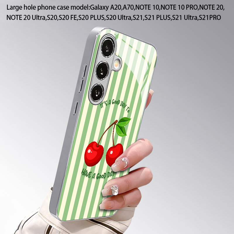 Cherry Stripe Pattern 2D Phone - Phone Cases Protective recension och pris
