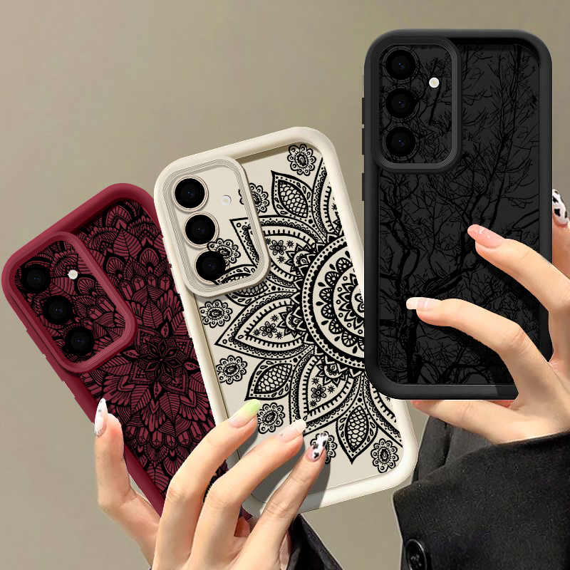 Retro Flower Totem Pattern Cas - Phone Cases A14 Samsung recension och pris