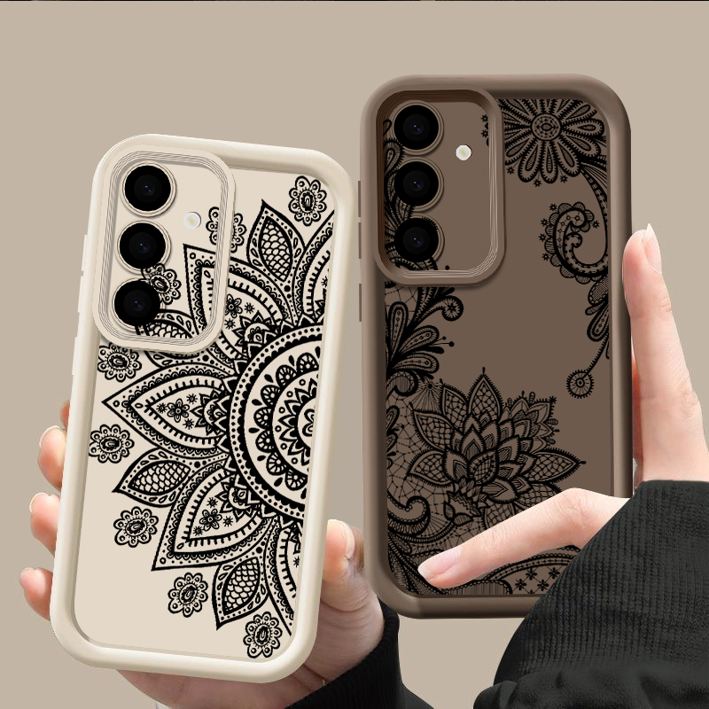 Retro Flower Totem Pattern Cas - Phone Cases A14 Samsung recension och pris