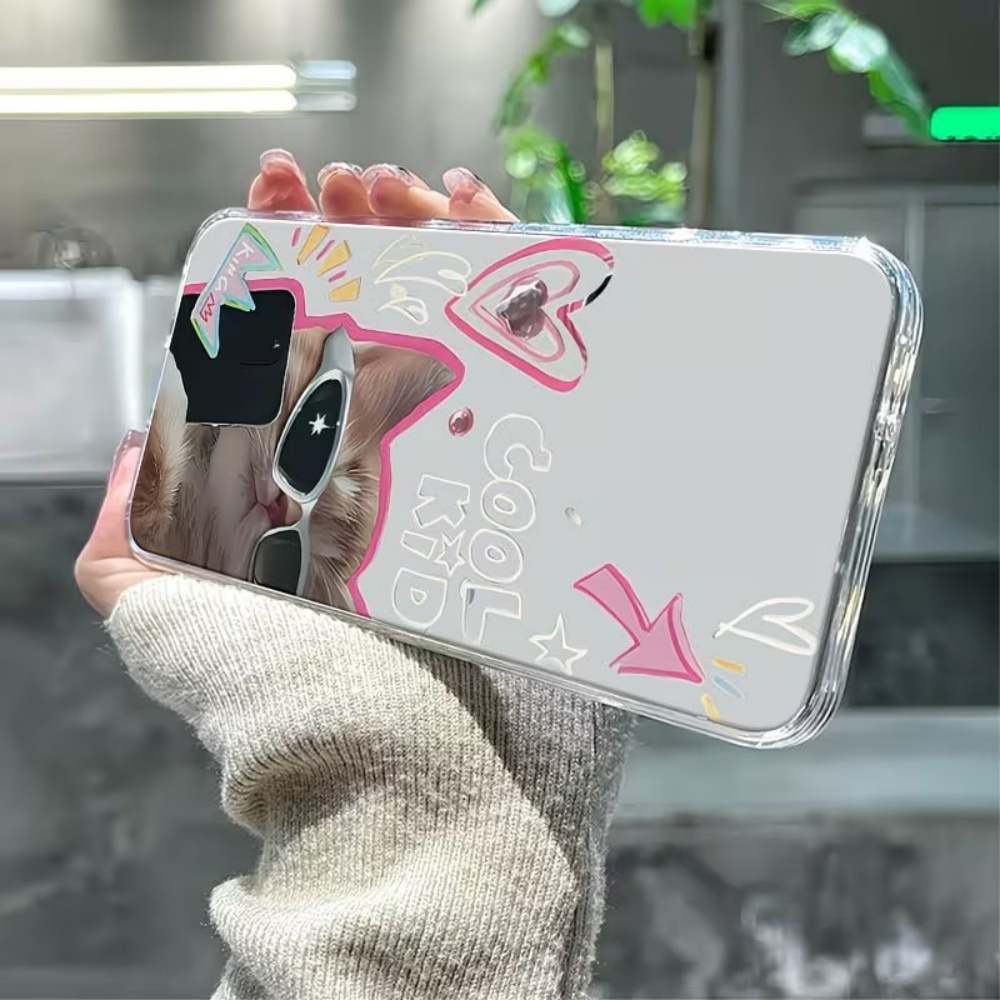 Puppy Pattern Clear TPU Phone  - Phone Cases Protective recension och pris