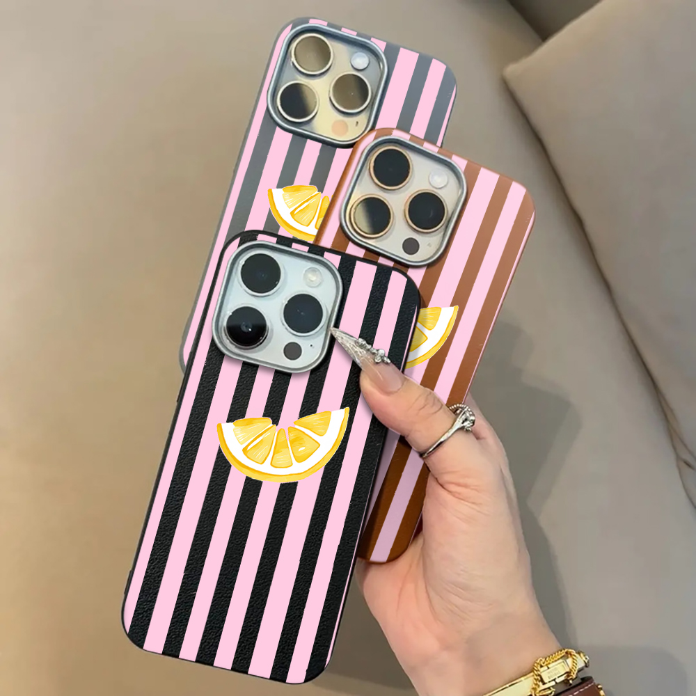 Lemon Pink Stripes Phone Case  - Phone Cases Xiaomi 14T recension och pris