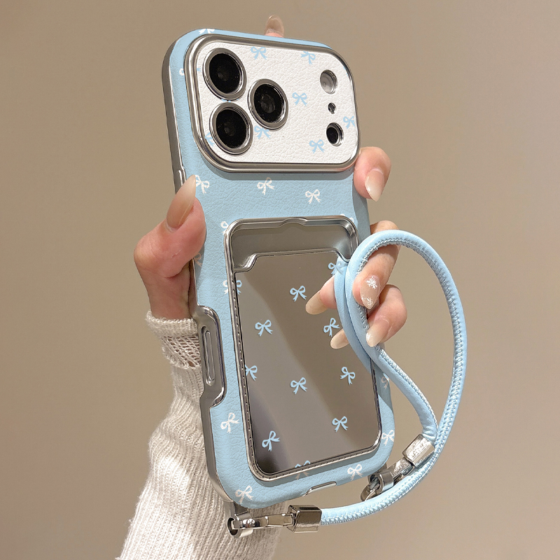 Cute Bow Mirror Card Holder Ph - Phone Cases With Wallet recension och pris