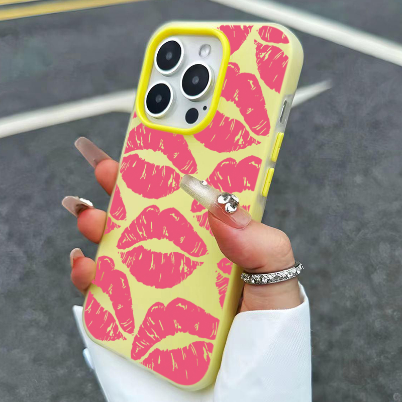 Sexy Girl Pink Lips  Pattern D - Phone Cases Girls recension och pris