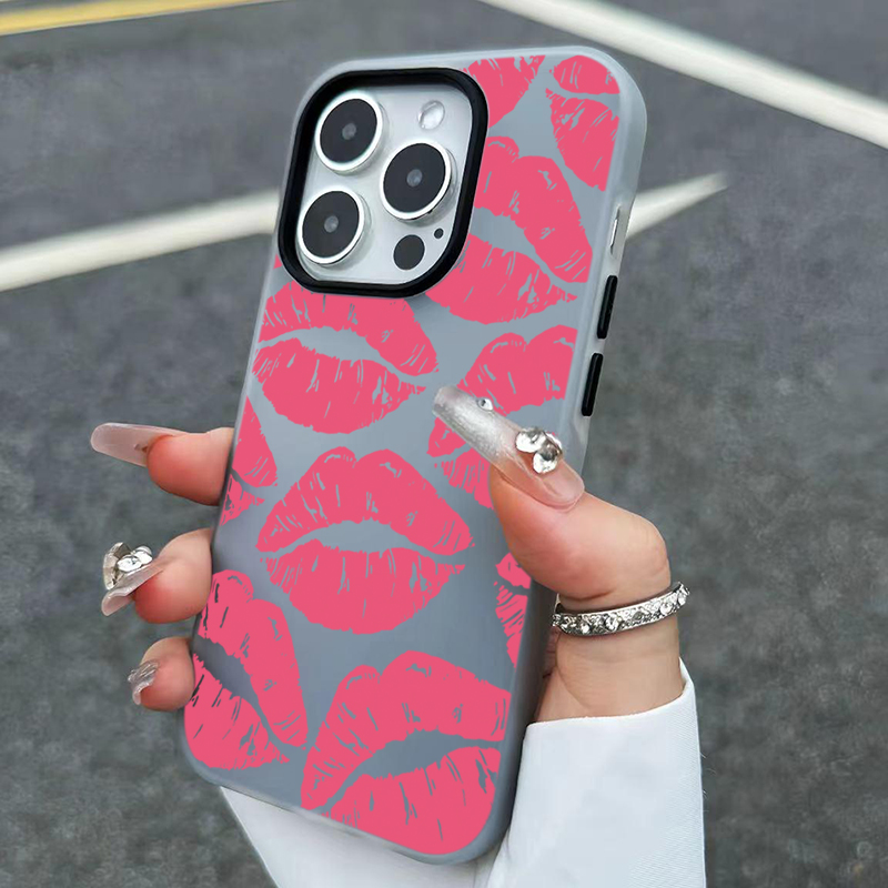 Sexy Girl Pink Lips  Pattern D - Phone Cases Girls recension och pris