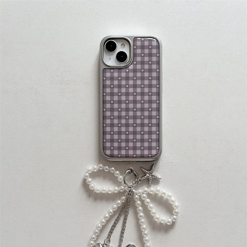 Pink Purple Heart-Shaped Check - Phone Cases Girls recension och pris