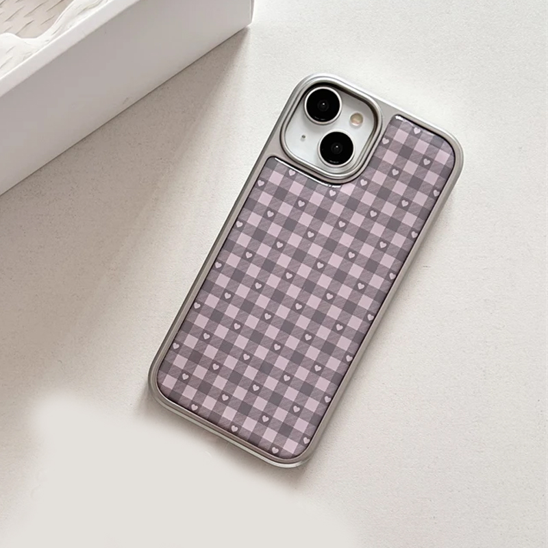 Pink Purple Heart-Shaped Check - Phone Cases Girls recension och pris