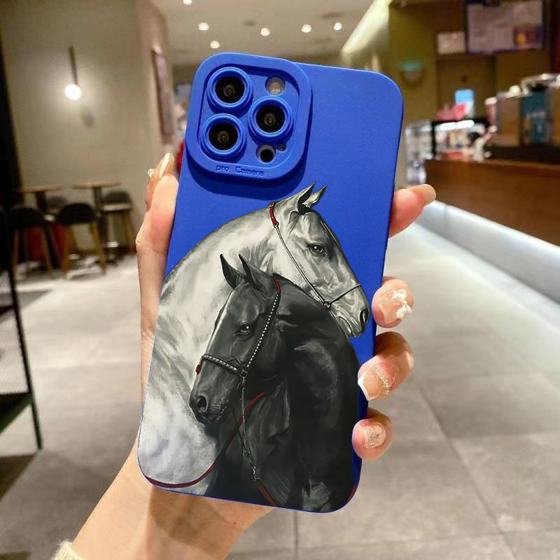 Vintage Black White Horse Phon - Phone Cases Horse recension och pris