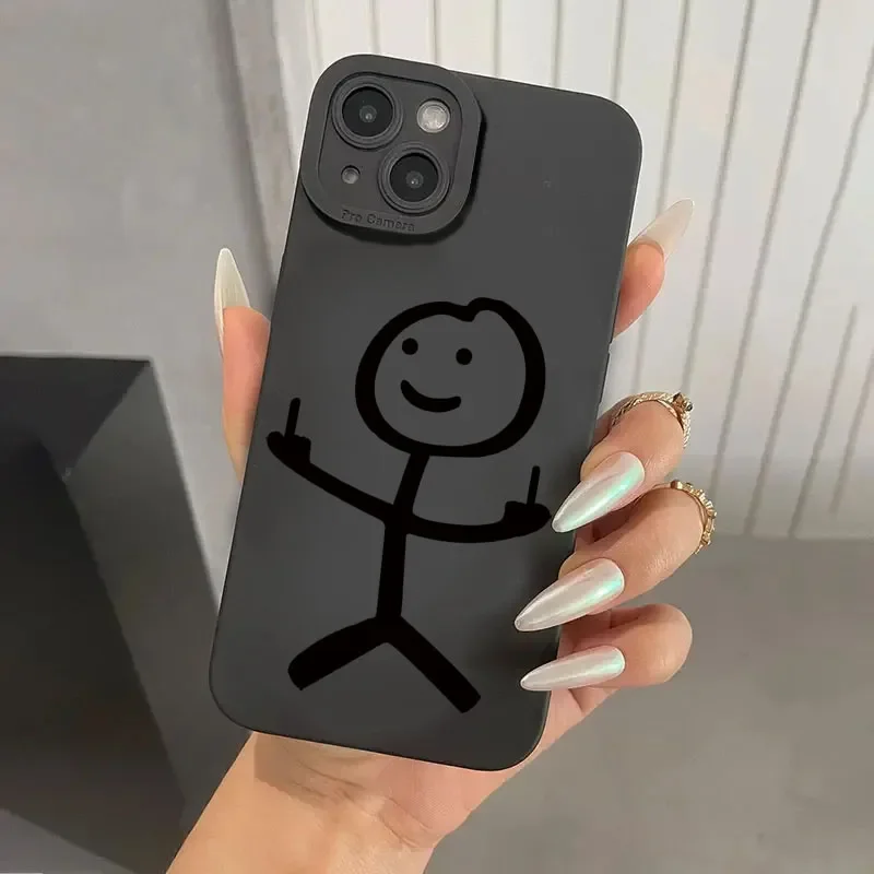 Cute Cartoon Matchman Matte Si - Phone Cases Xs recension och pris