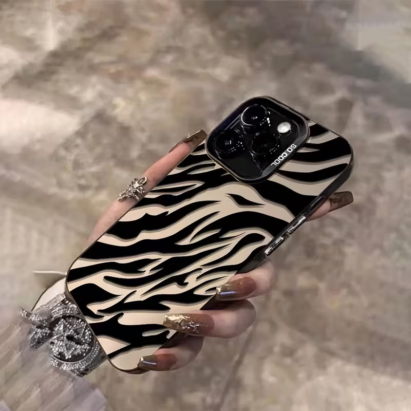Zebra Pattern Black Advanced I - Phone Cases For Iphone 12 Pro Max recension och pris