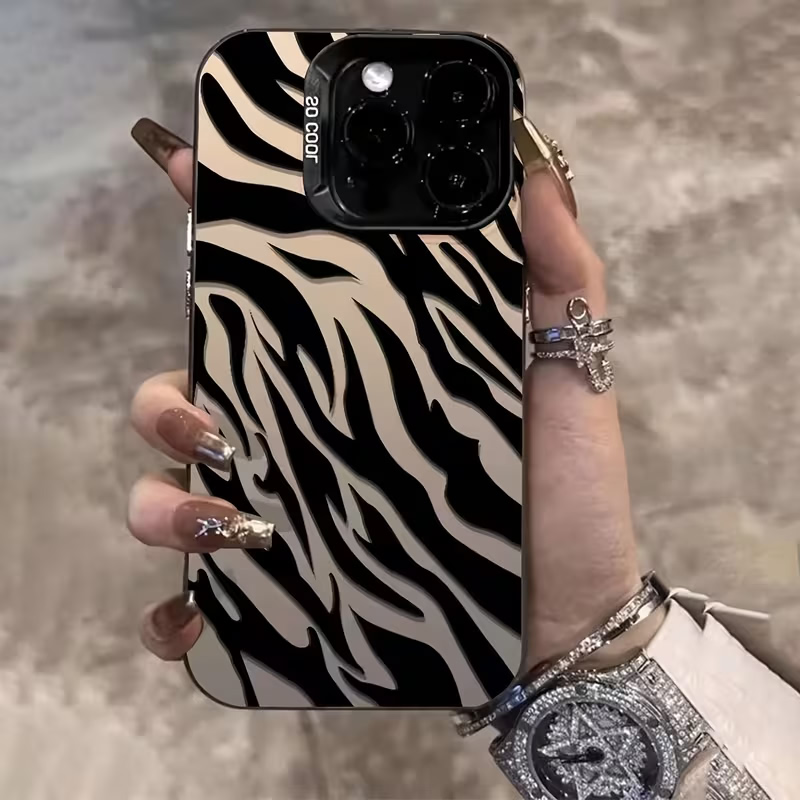 Zebra Pattern Black Advanced I - Phone Cases For Iphone 12 Pro Max recension och pris