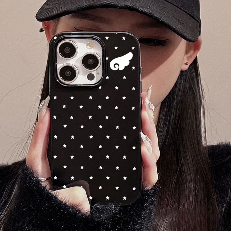 Cute Star Angel Wings Black Si - Phone Cases Xr Cute recension och pris