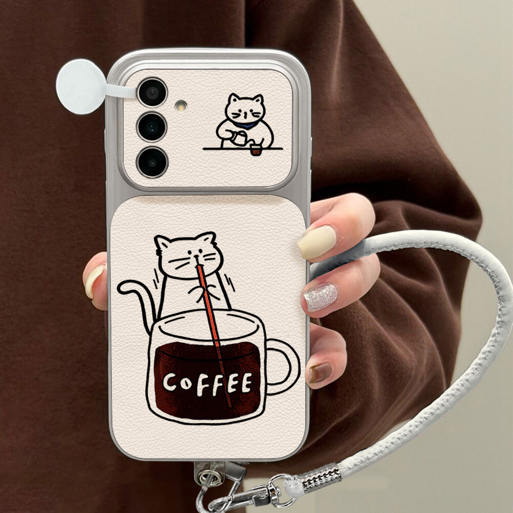 Coffee Cute Cat Phone Case For - Phone Cases A14 Samsung recension och pris