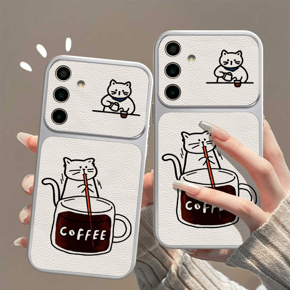 Coffee Cute Cat Phone Case For - Phone Cases A14 Samsung recension och pris