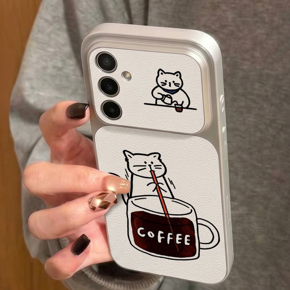 Coffee Cute Cat Phone Case For - Phone Cases A14 Samsung recension och pris