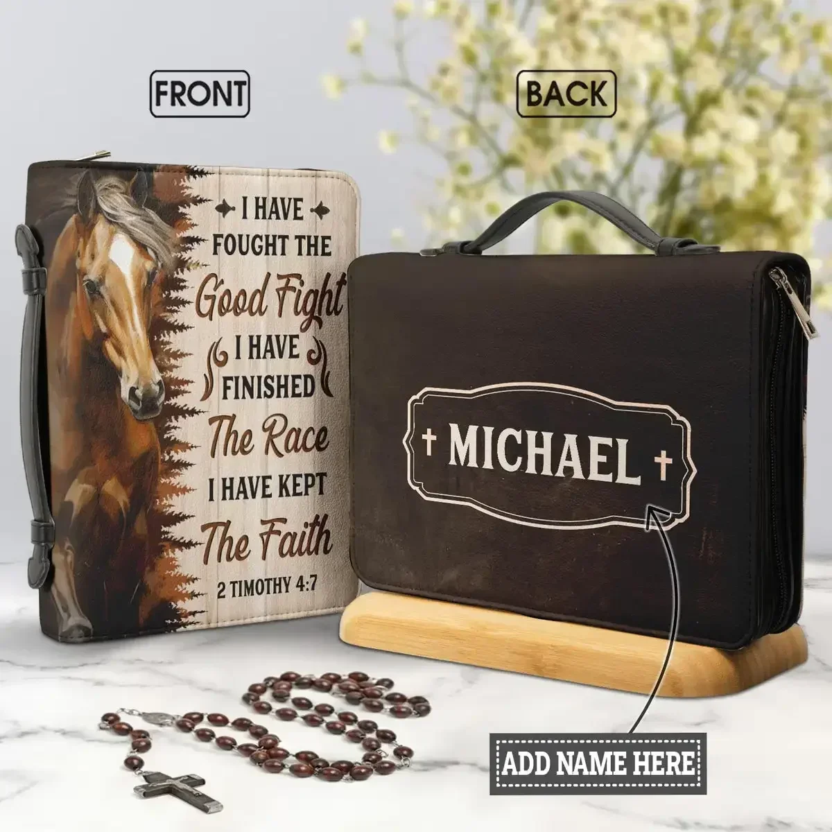 New PU Leather Bible Cover Cas - Phone Cases Horse recension och pris
