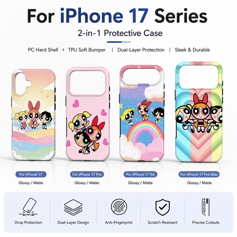 Anime P-Powerpuff Girls Phone  - Phone Cases Girls recension och pris