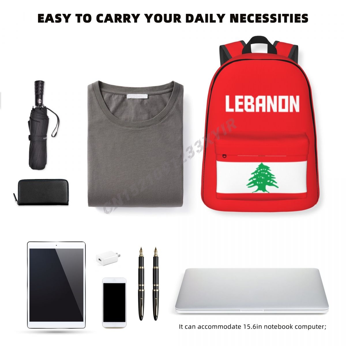 Unisex Backpack Lebanon Flag1  - Phone Cases Lebanon recension och pris