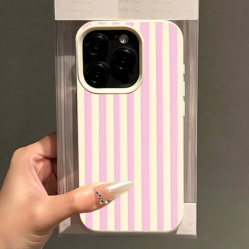 Simple Pink Vertical Striped L - Phone Cases Otterbox recension och pris