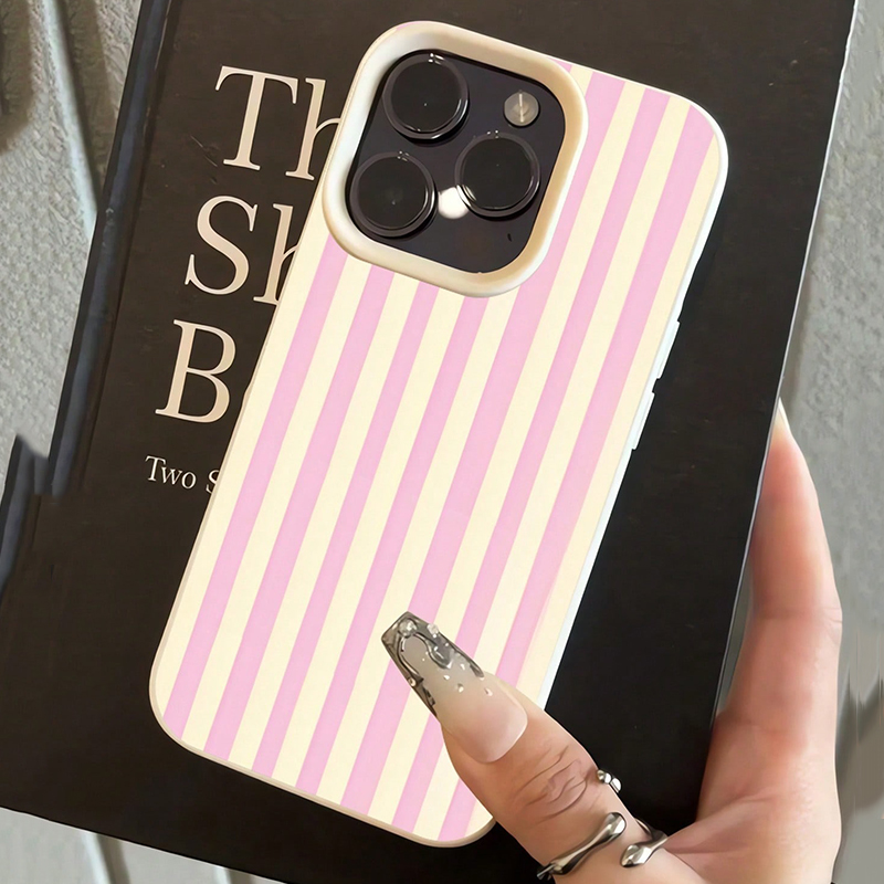 Simple Pink Vertical Striped L - Phone Cases Otterbox recension och pris