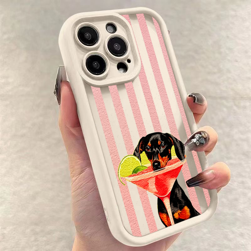 Cute Dog Striped Print Shockpr - Phone Cases Xiaomi 14T recension och pris