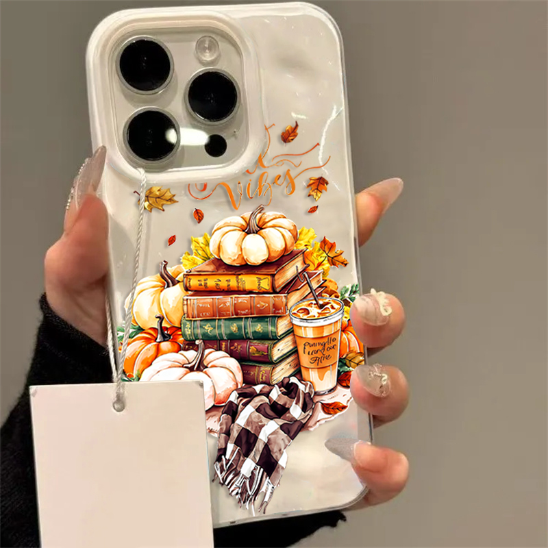 Autumn Fall Pumpkin Coffee Pho - Phone Cases Protective recension och pris