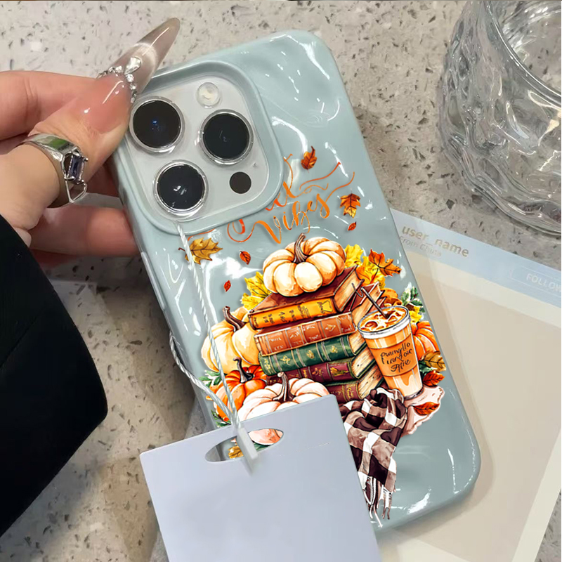 Autumn Fall Pumpkin Coffee Pho - Phone Cases Protective recension och pris