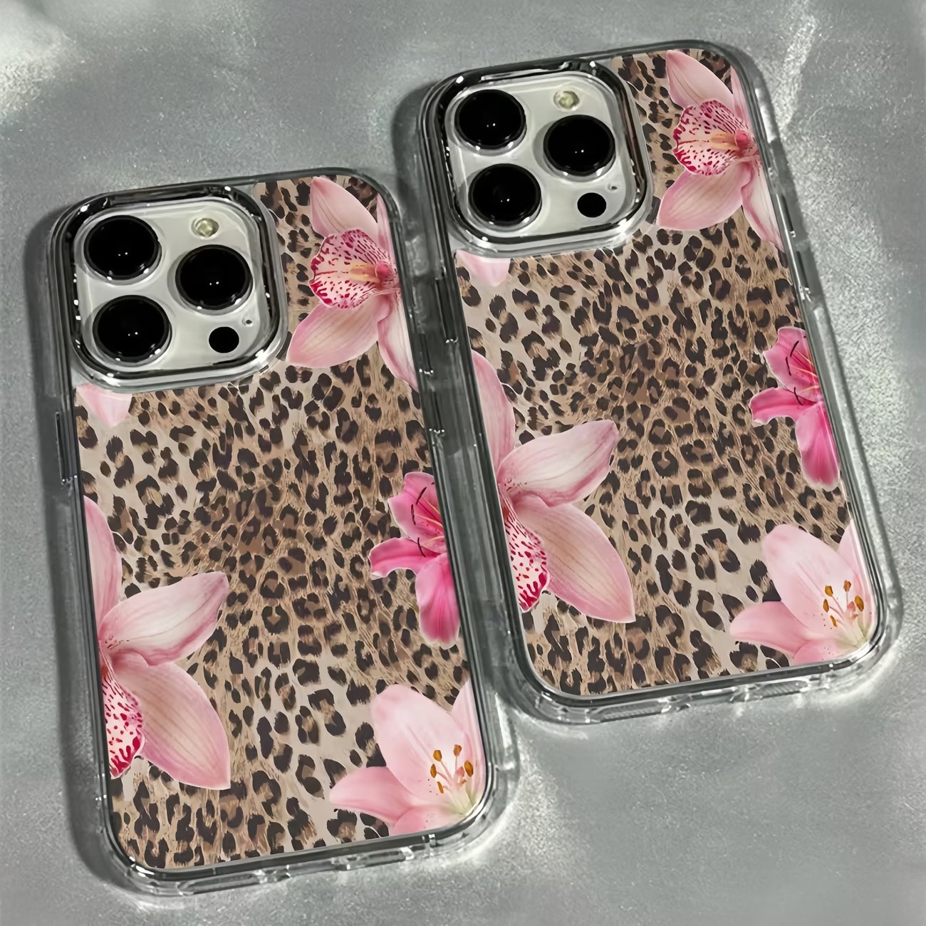 Leopard Print Lily Flower Tran - Phone Cases Leopard Print recension och pris