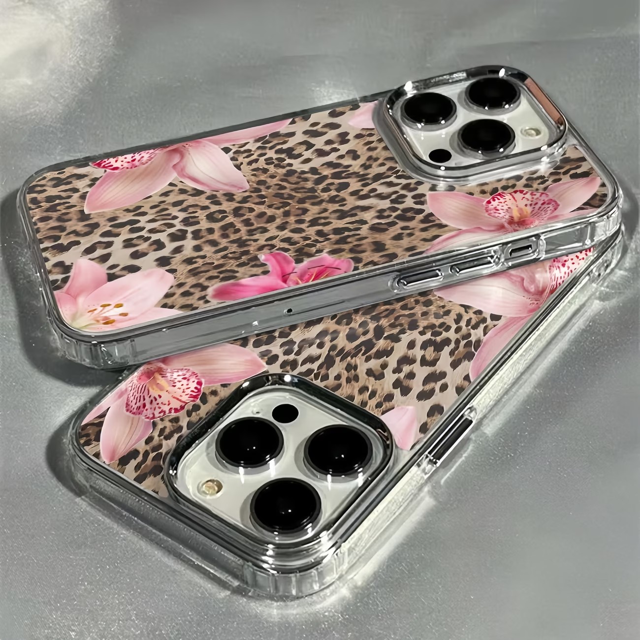 Leopard Print Lily Flower Tran - Phone Cases Leopard Print recension och pris