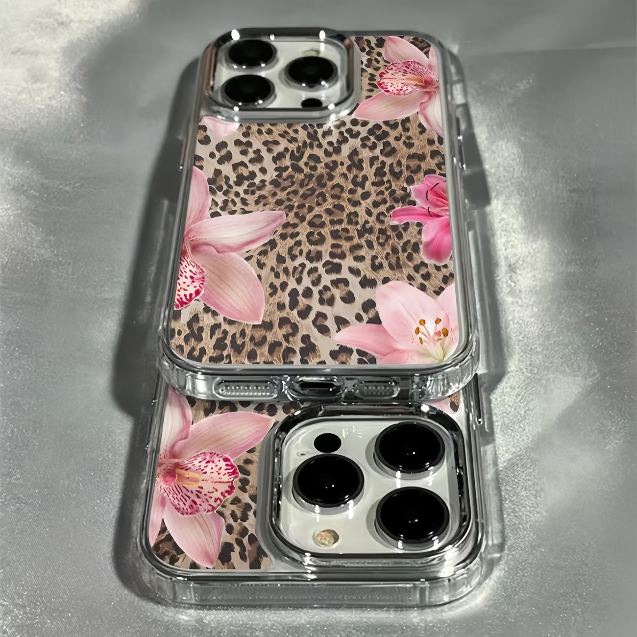 Leopard Print Lily Flower Tran - Phone Cases Leopard Print recension och pris