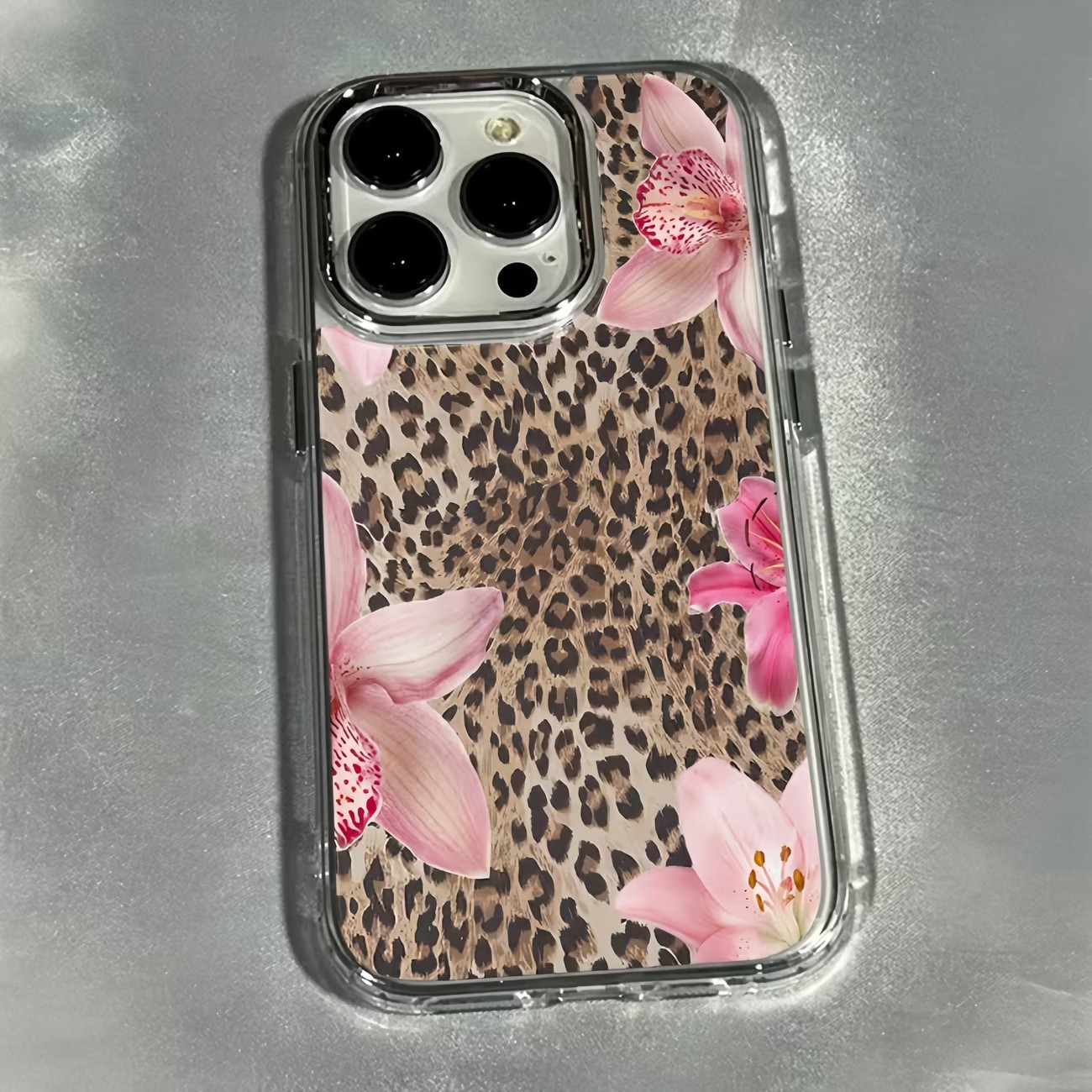 Leopard Print Lily Flower Tran - Phone Cases Leopard Print recension och pris