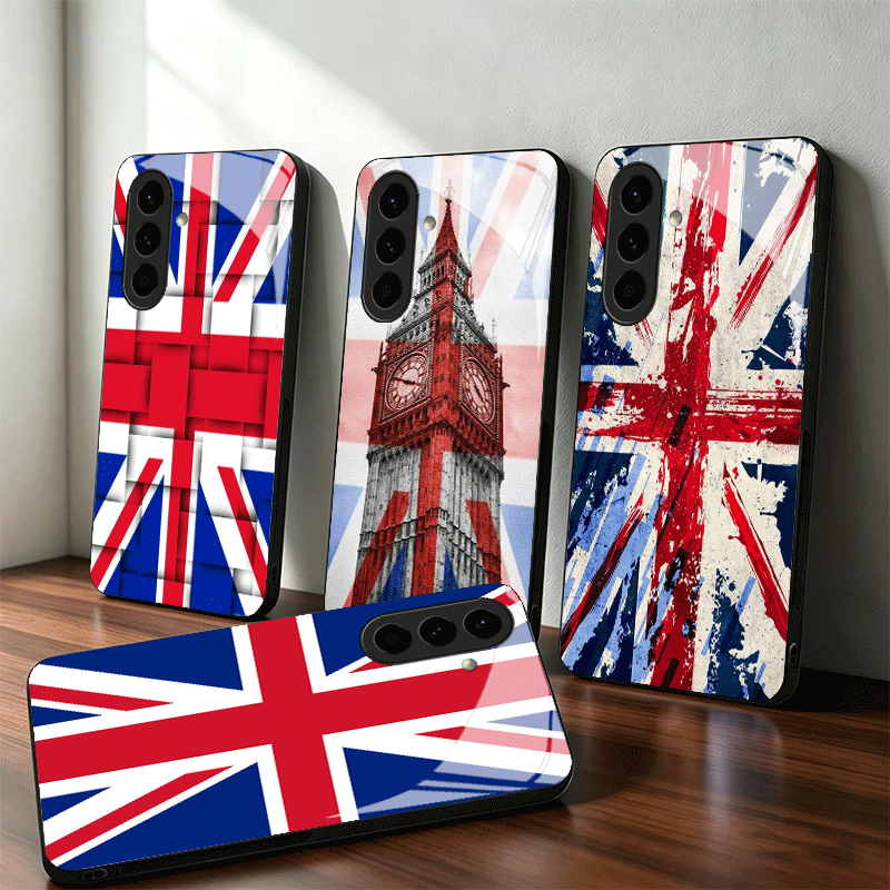 Union Jack England UK Flag Gla - Phone Cases Uk Samsung recension och pris