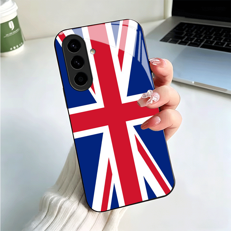 Union Jack England UK Flag Gla - Phone Cases Uk Samsung recension och pris