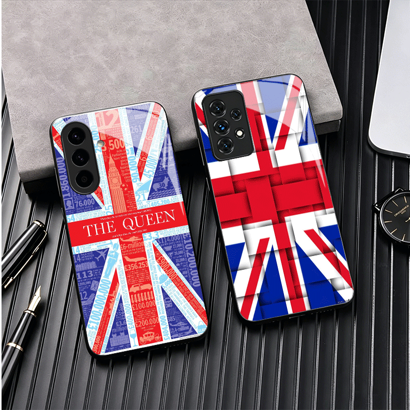 Union Jack England UK Flag Gla - Phone Cases Uk Samsung recension och pris