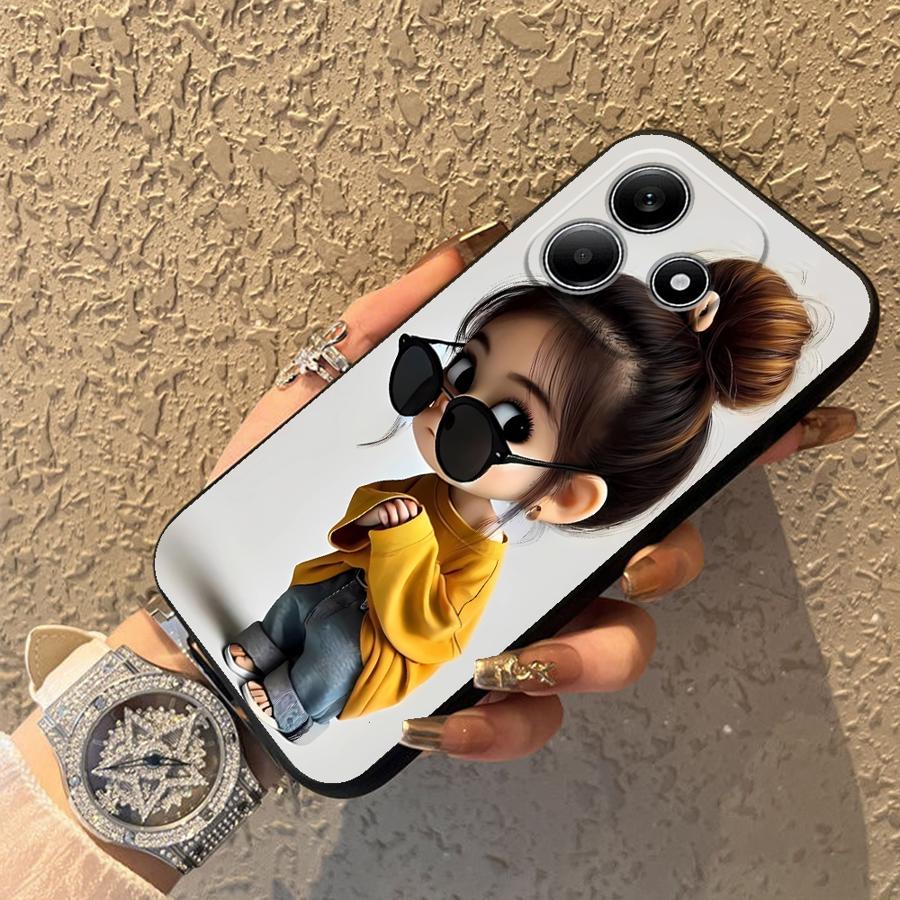 Cartoon Girl Pattern Funda Pho - Phone Cases Girls recension och pris