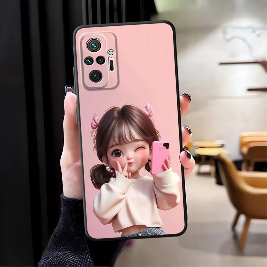 Cartoon Girl Pattern Funda Pho - Phone Cases Girls recension och pris