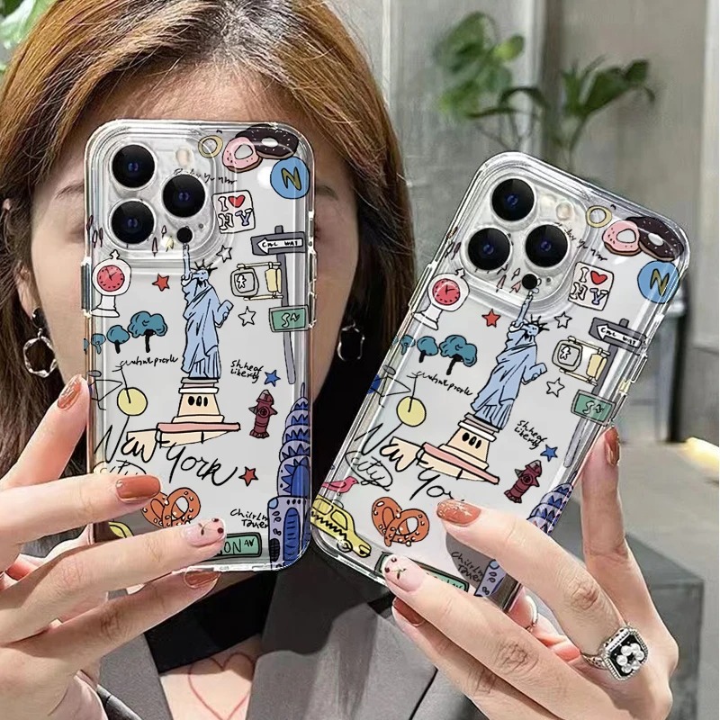 Cute New York City Doodle Phon - Phone Cases York recension och pris