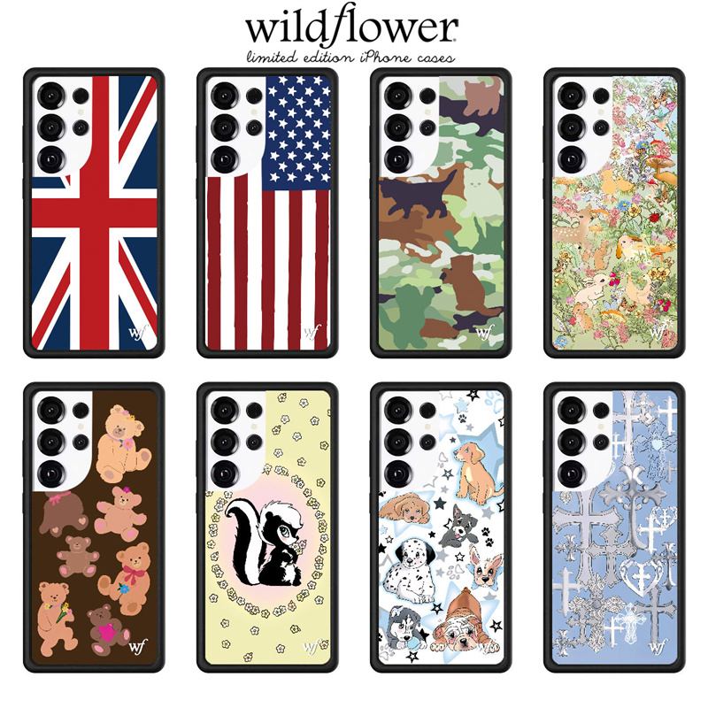 Wildflower Union Jack Flag of - Phone Cases Uk Samsung recension och pris