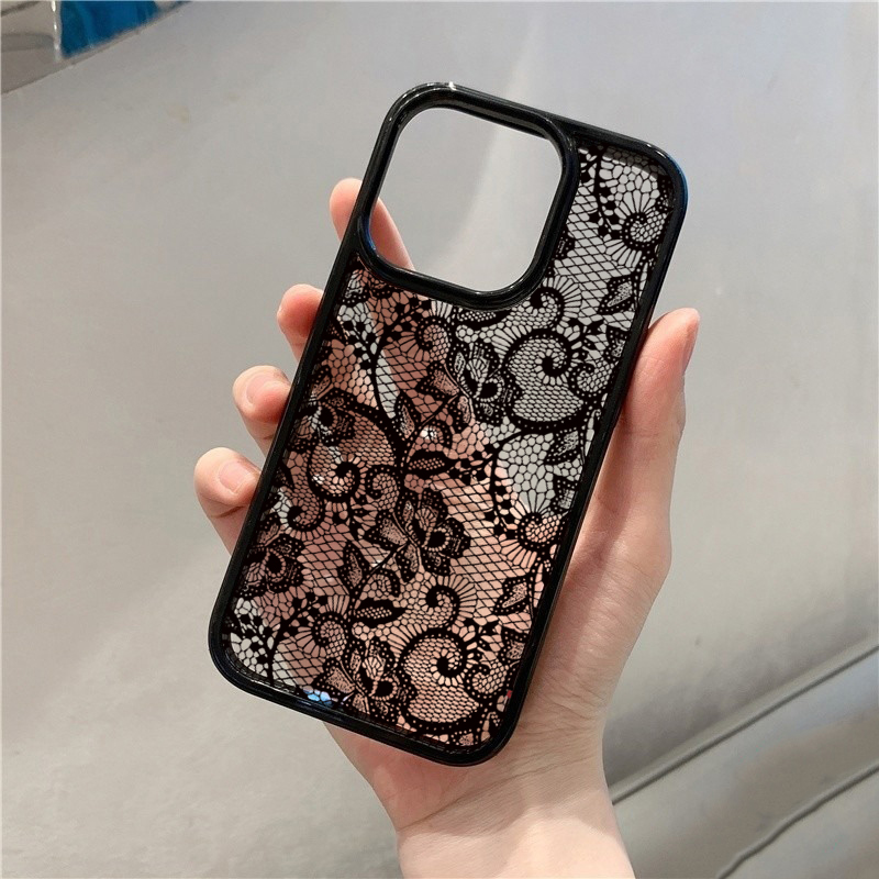Vintage Floral Lace Pattern Ph - Phone Cases Protective recension och pris