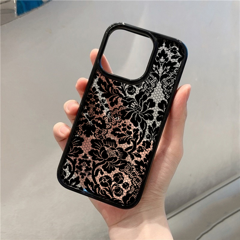 Vintage Floral Lace Pattern Ph - Phone Cases Protective recension och pris