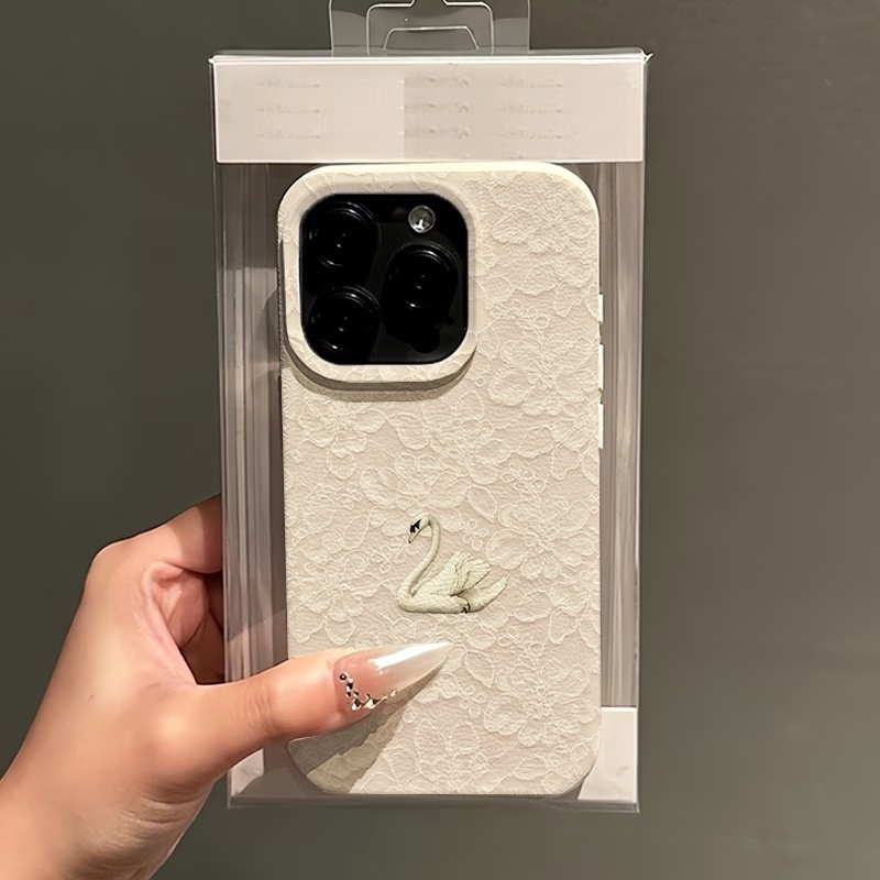 Lace Swan Pattern Lychee Textu - Phone Cases For Iphone 12 Pro Max recension och pris